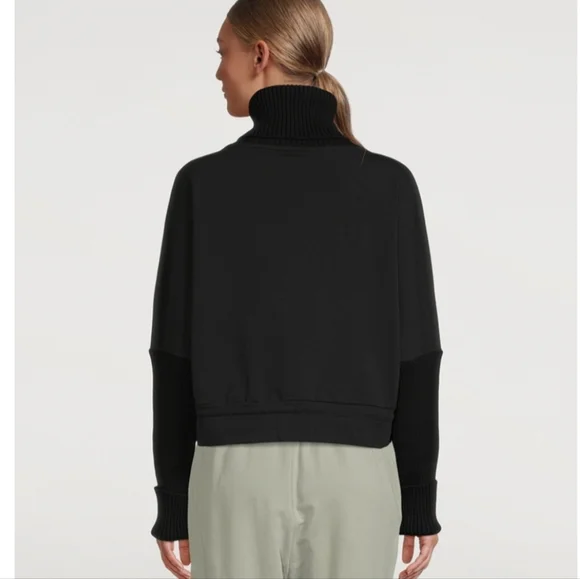 Varley Britannia Turtleneck Sweatshirt In Black Size S - Picture 2 of 9